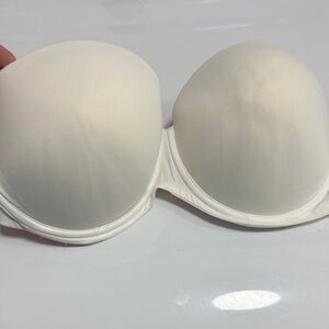 PINK Victoria's Secret Cream Strapless Bra